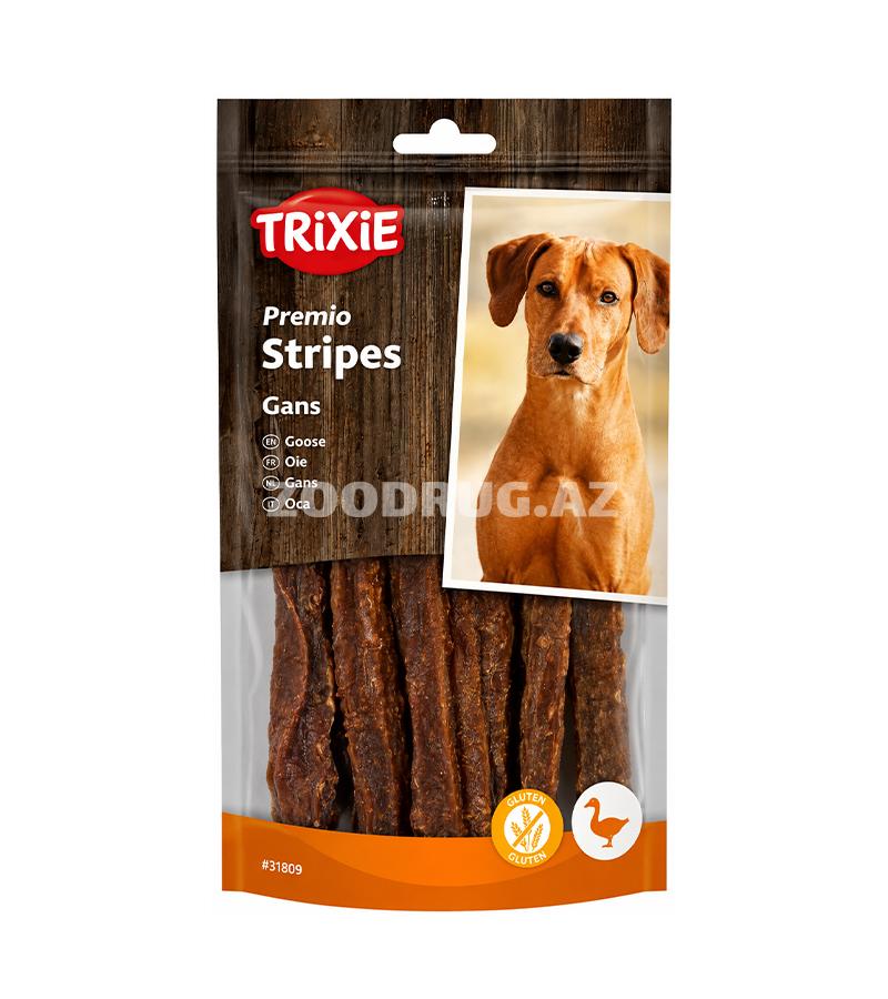 Ləzzət Trixie Premio Stripes - qaz əti ilə itlər üçün iştahaaçan ətli zolaqlar 65 qr #31809.