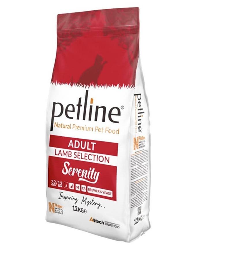 Сухой корм Petline Lamb Selection Serenity Cat Adult Super Premium низкозерновой для взрослых кошек с ягненком.