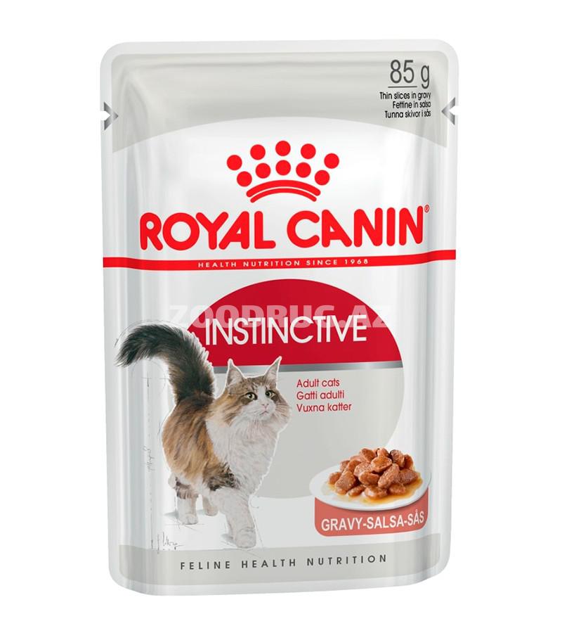Влажный корм Royal Canin Instinctive для привередливых взрослых кошек со вкусом курицы в соусе 85 гр.