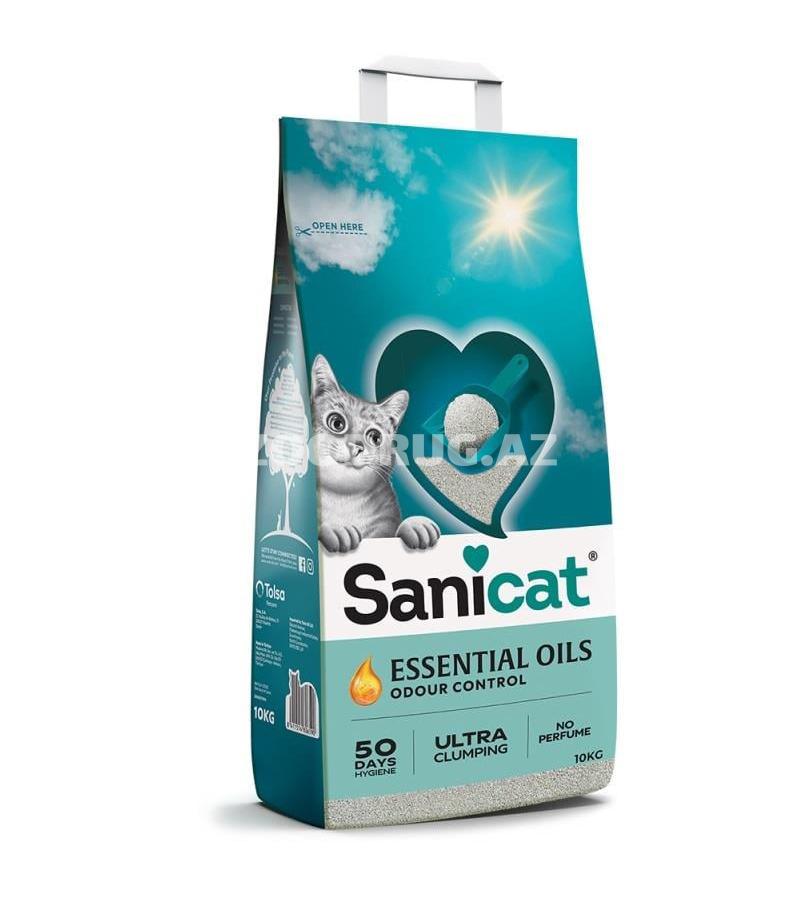 Наполнитель для кошачьего туалета Sanicat Essential Oils Odour Control 10кг