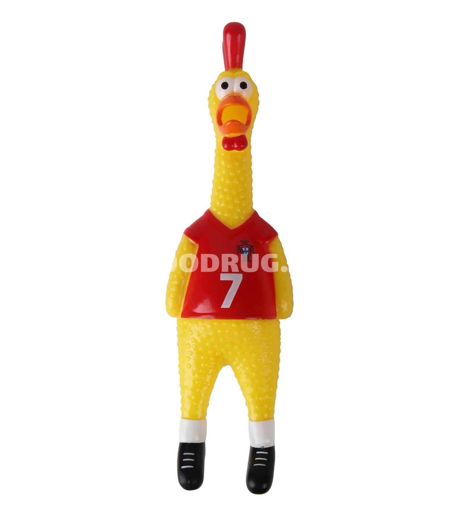 Игрушка Nunbell 0119 Pet Latex Toy “Футболист-курица” для собак.