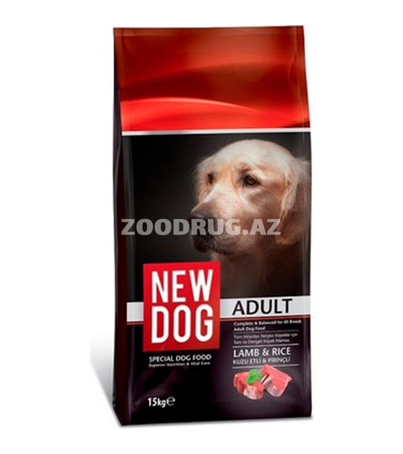 Сухой корм New Dog Adult Lamb&Rice сбалансированный рацион для взрослых собак всех пород со вкусом ягненка.