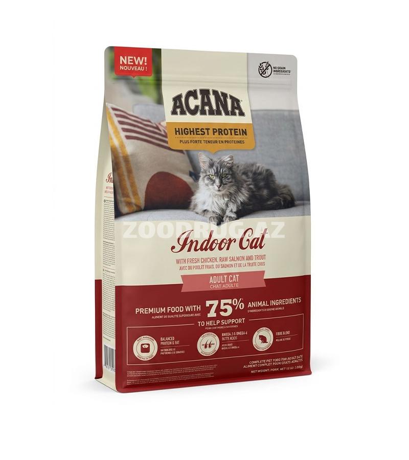 Toyuq, losos və alabalıq dadlı Acana Indoor Cat quru pişik yemi, #714482