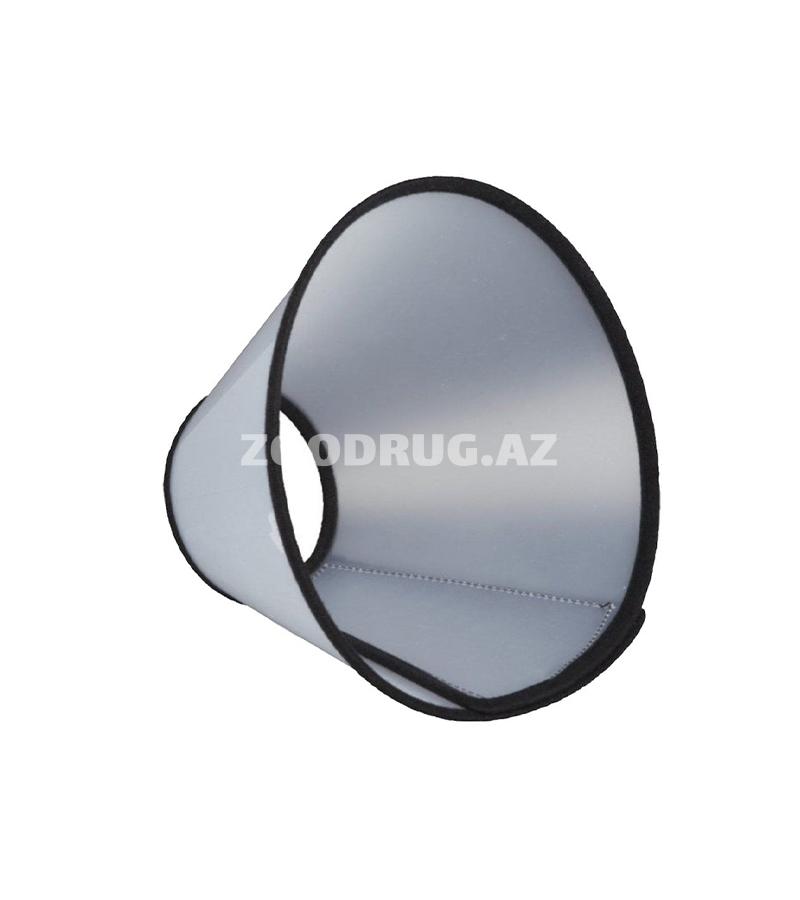 Защитный воротник для кошек и собак Trixie с мягкой окантовкой Цвет:прозрачный с чёрной окантовкой Размер:S 25-32sm #19512