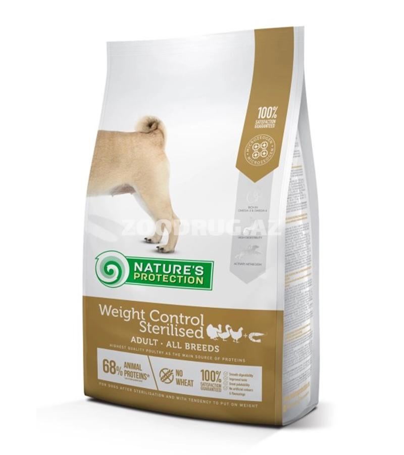 Сухой корм Nature’s Protection Weight Control Sterilised Adult-это сбалансированное питание для взрослых стерилизованных собак всех пород, склонных к набору веса 12кг.