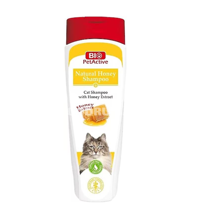 Шампунь Bio PetActive Natural Honey Shampoo натуральный с экстрактом меда для кошек 400 мл.