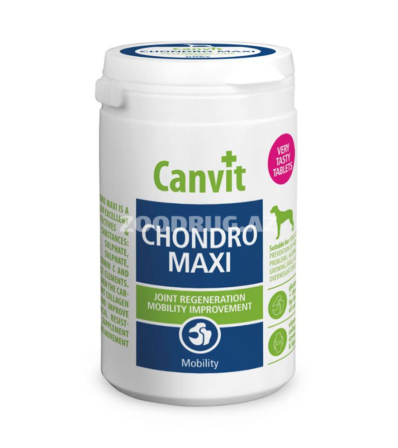 Витамины Canvit Chondro Maxi для укрепления костей, суставов и сухожилий собак весом более 25 кг, 230 гр.