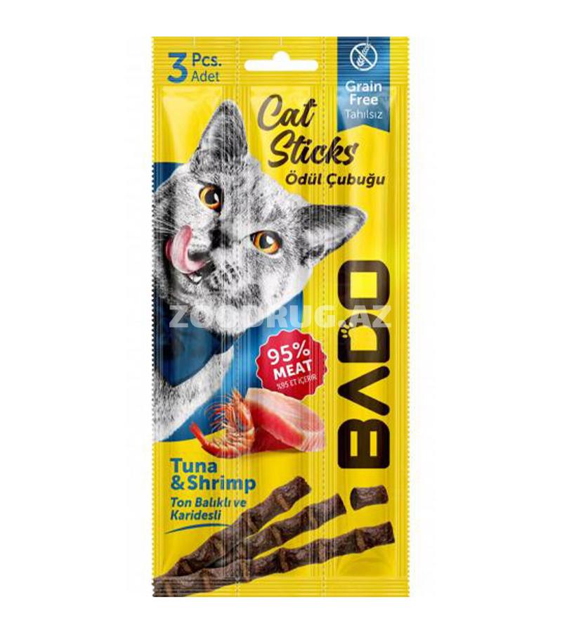 Bado Cat Sticks Tuna & Shrimp-это вкусное и питательное лакомство для кошек