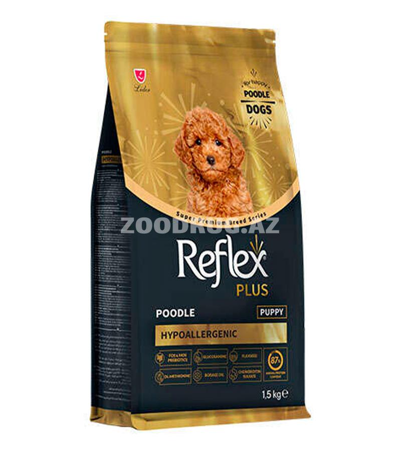 Сухой корм Reflex Plus Hypoallergenic Super Premium Poodle Puppy полноценный сбалансированный для щенков маленьких пород со вкусом рыбы и курицы 1.5 кг.
