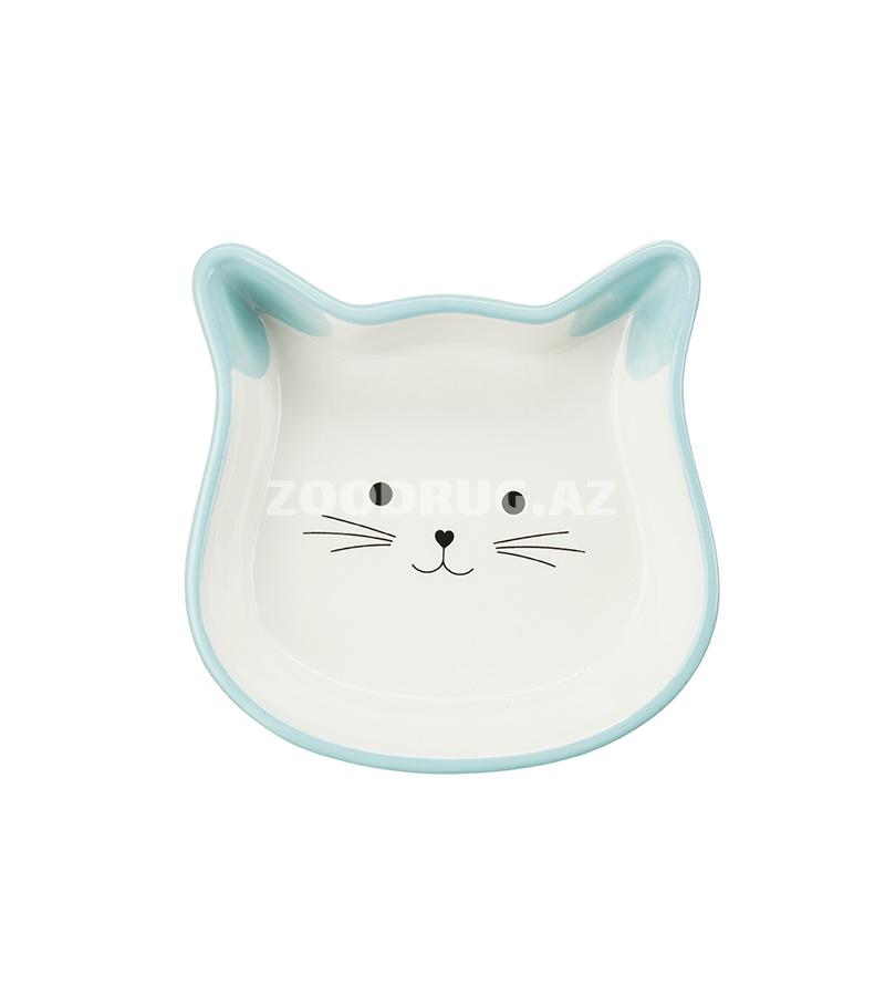 Миска Trixie керамическая  Кошачья мордочка. Цвета: в ассортименте. Объем: 250 мл.