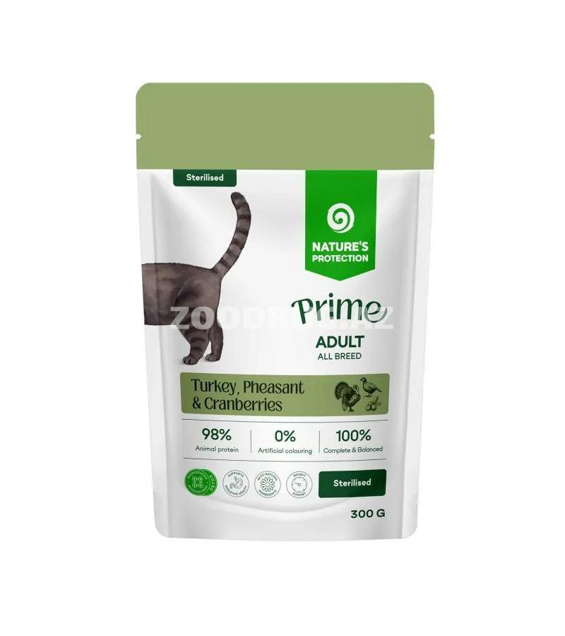 Влажный корм Nature’s Protection Prime Adult Sterilised со вкусом индейки и фазана 85гр.