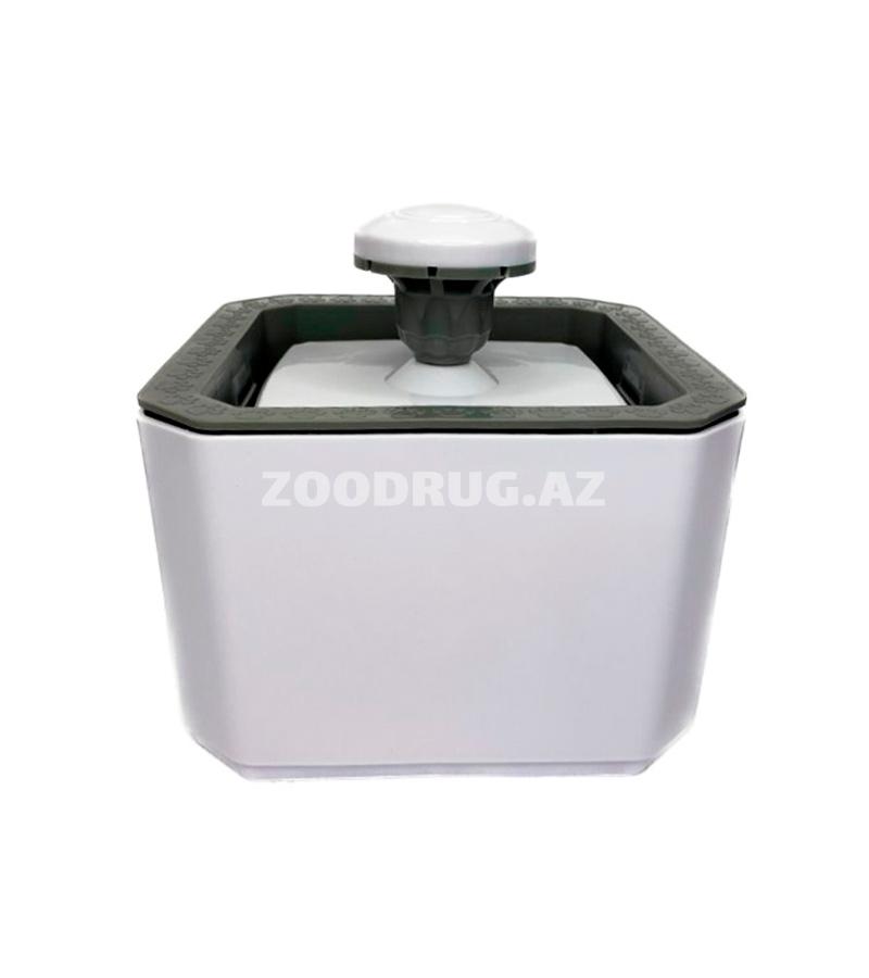Автопоилка Pet Water Fountain питьевой фонтанчик для животных. Цвет: Бело-серый. Объем: 2.5 литра.