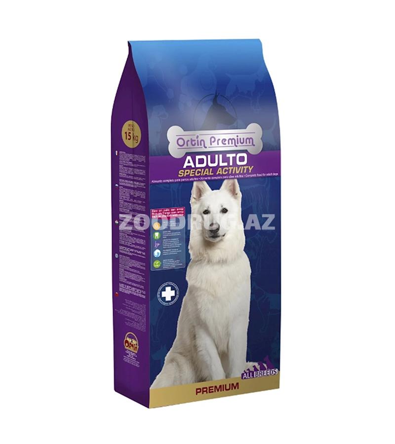 Ortin Premium Adulto Special Activity - yetkin itlər üçün nəzərdə tutulmuş quru yemdir.