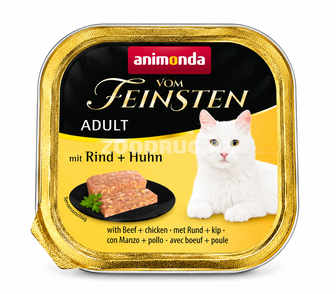 Влажный корм Animonda Vom Feinsten Adult с говядиной и курицей 100 г