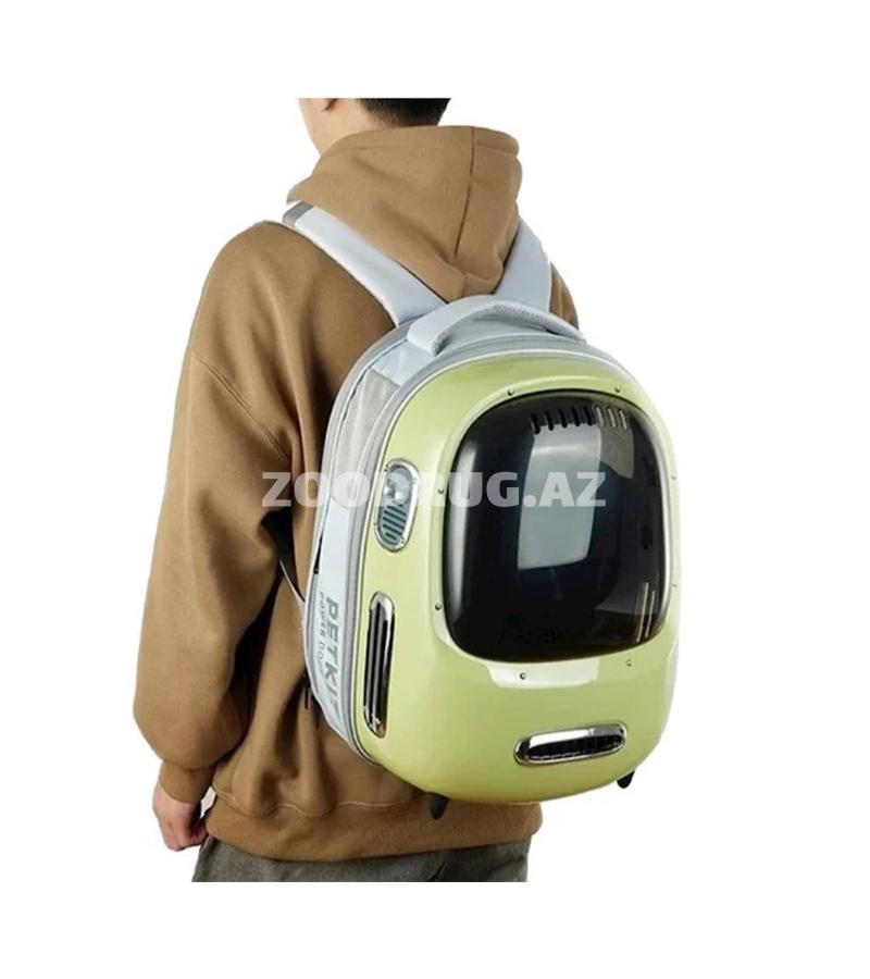 PETKIT Power Dock (yaşıl rəng)-pişiklər və kiçik itlər üçün funksional və rahat daşıma rüknakı