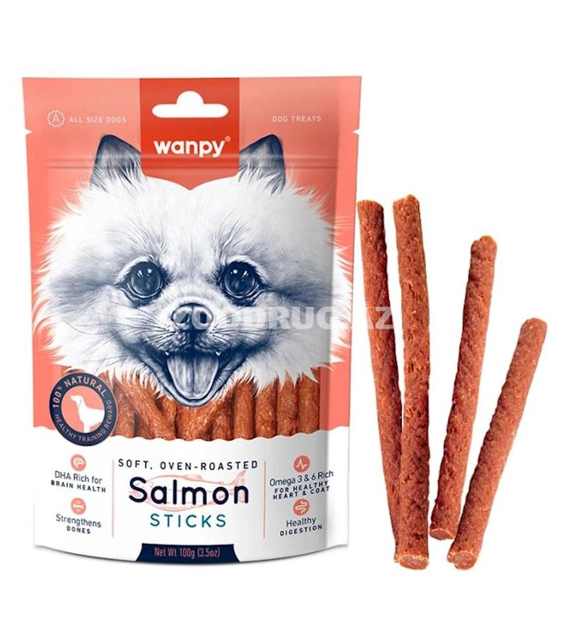 Лакомство Wanpy soft oven-roasted для собак со вкусом лосося 100гр.#868002
