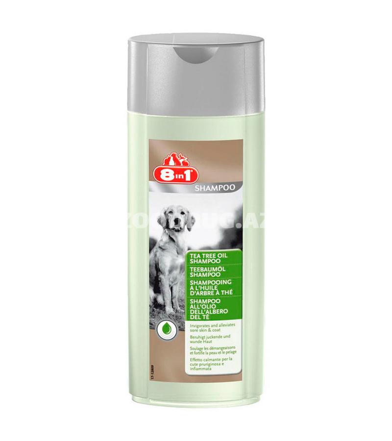 Шампунь 8in1 Tea Tree Oil для собак с маслом чайного дерева 250 мл.