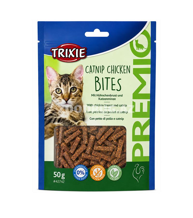 Лакомство Trixie Premio Catnip Chicken Bites - аппетитные палочки для кошек с куриной грудкой и кошачьей мятой 50gr #42742.