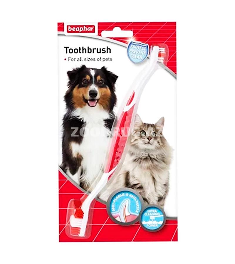 Зубная щетка Beaphar Toothbrush двойная для чистки зубов у собак и кошек.