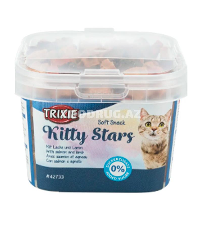 Лакомство Trixie Soft Snack Kitty Stars для котят и кошек мягкие звездочки с лососем и ягненком 140 гр.