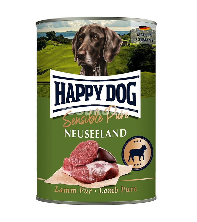 Happy Dog Sensible Pure Neuseeland Lamb Pure – quzu ətindən hazırlanmış itlər üçün yaş yem, 400 q