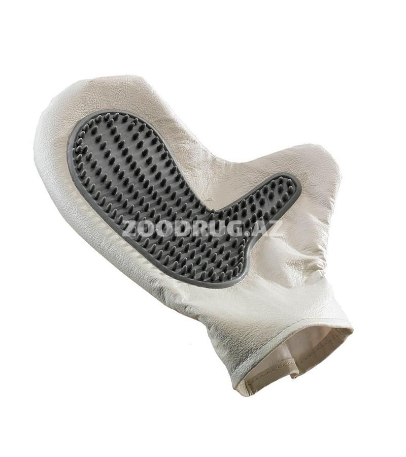 Руковица щетка Beeztees Dog Care массажная, водонепроницаемая для собак. Размер: 25x18 см.