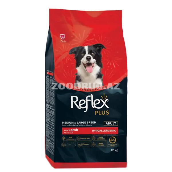 Сухой корм Reflex Medium&Large Breeds Dog Lamb полноценный и сбалансированный для взрослых собак со вкусом ягненка.