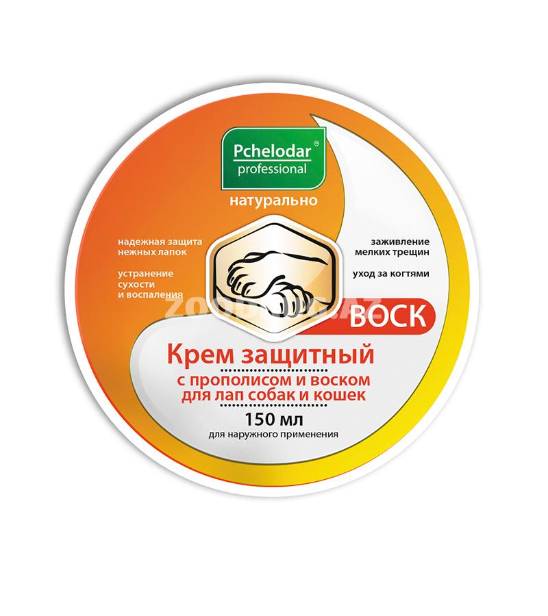 Крем защитный Pchelodar с прополисом и воском для лап собак и кошек 150 мл.