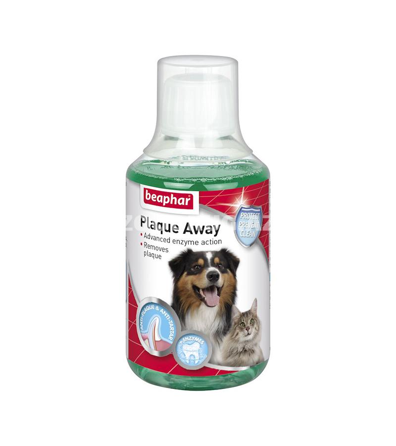 Жидкая добавка Beaphar Plaque Away для питьевой воды, помогающая поддерживать здоровье зубов и десен у собак и кошек 250мл. 