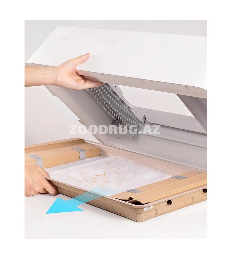 Автоматический туалет PETKIT Crystal Litter Set C01 разработанный для обеспечения максимально удобного, гигиеничного и безопасного ухода за кошачьим туалетом.