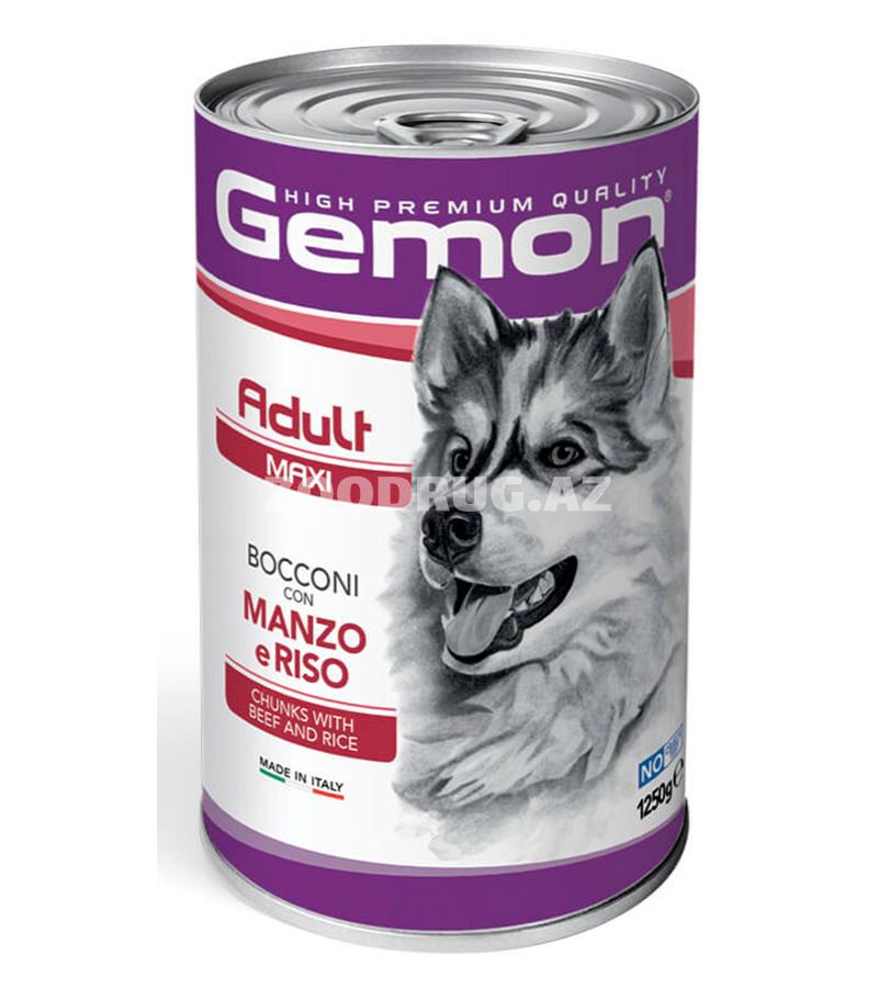 Влажный корм Gemon Adult Maxi Dog Beef для взрослых собак с говядиной 1250 гр.