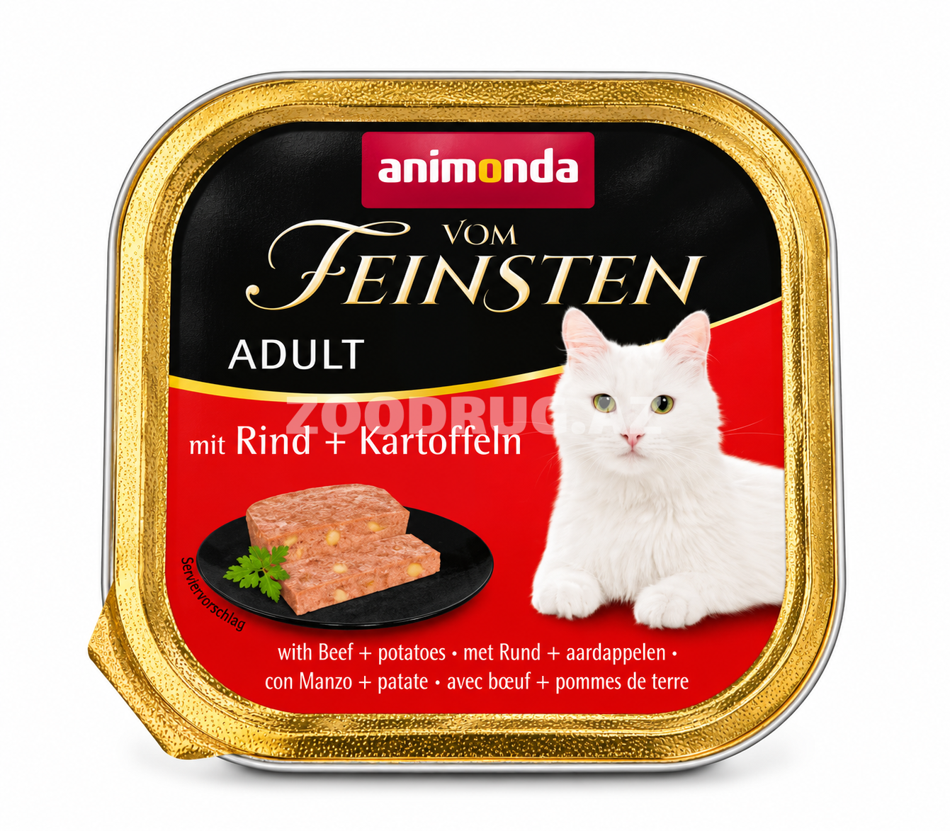 Влажный корм Animonda Vom Feinsten Adult с говядиной и картофелем 100 г.