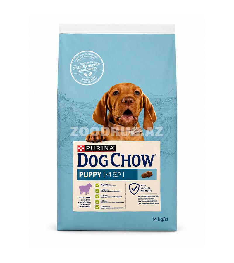 Сухой корм Purina Dog Chow Puppy - для щенков до 1 года, а также для беременных и кормящих собак со вкусом ягненка.