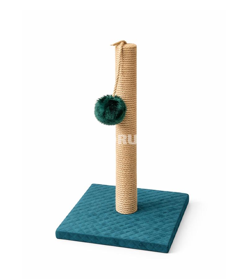 Когтеточка Casur 4010023-удобное и компактное решение для ухода за когтями кошек, которое помогает защитить мебель и стены от повреждений 30X30X50.Цвет:Синий