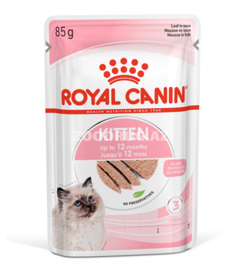 Влажный корм Royal Canin Kitten Pate для котят со вкусом курицы в паштете 85 гр.