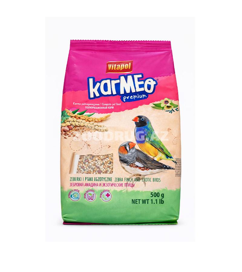 Полнорационный корм Vitapol Karmeo Premium Zebra Finch & Exotic Birds , разработанный специально для амадин и других экзотических декоративных птиц 500г. 