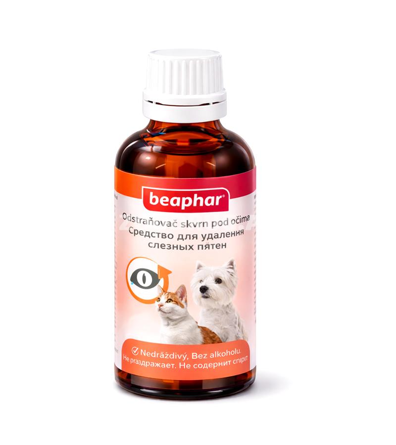 Göz yaşlarının ləkələrini itlər və pişiklər üçün təmizləyən Beaphar Sensitiv vasitəsi 50 ml.