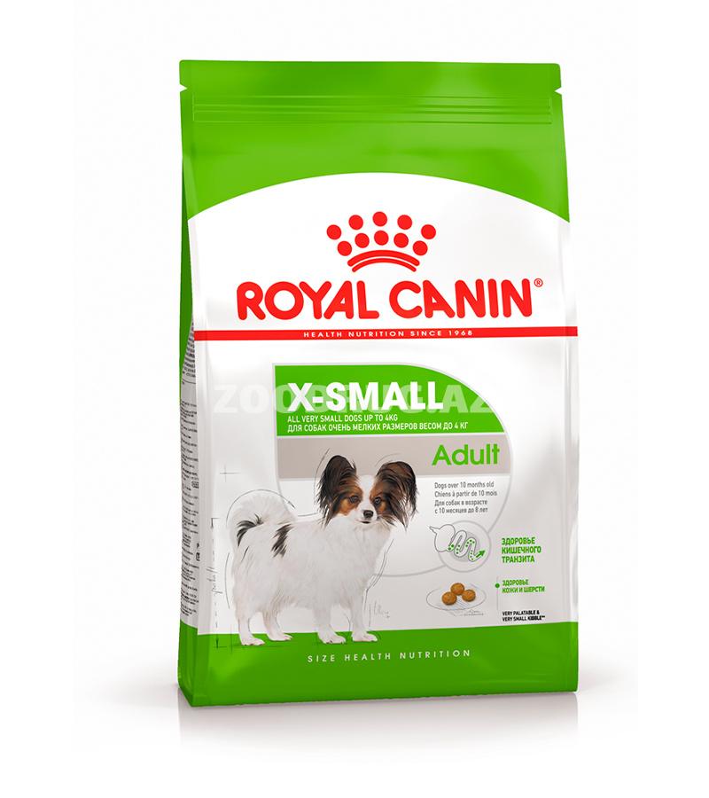 Сухой корм Royal Canin X-Small Adult  для миниатюрных собак меньше 4 кг от 10 мес. до 8 лет.