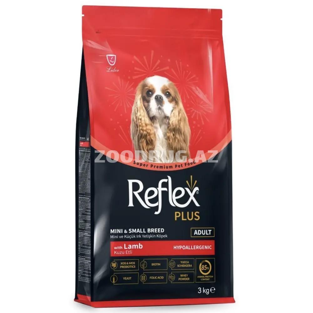 Сухой корм Reflex Plus Adult Mini & Small Breed для взрослых собак мелких и мини пород со вкусом ягненка.