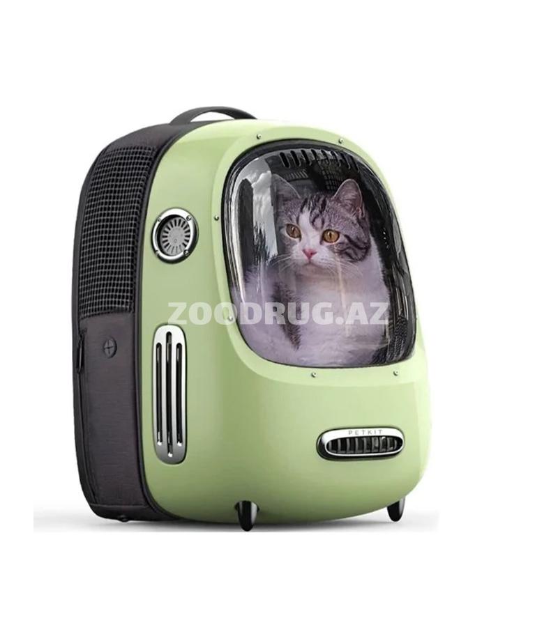 PETKIT Power Dock (yaşıl rəng)-pişiklər və kiçik itlər üçün funksional və rahat daşıma rüknakı