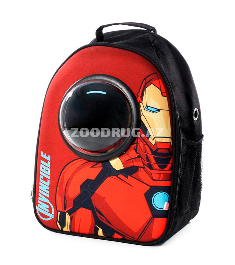 Сумка рюкзак Triol Marvel Железный человек для собак и кошек. Размер: 45х32х23 см.