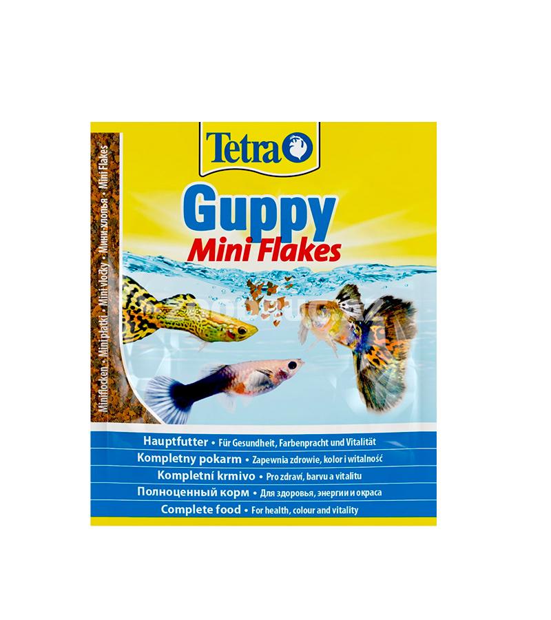 Tetra Guppy Mini Flakes корма для рыб, мелкие хлопья 12 гр.