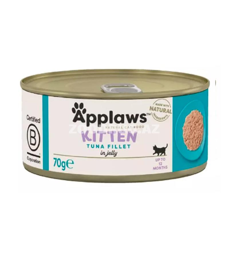 Влажный корм Applaws Tuna Fillet Kitten in jelly для котят с тунцом в желе 70 гр.
