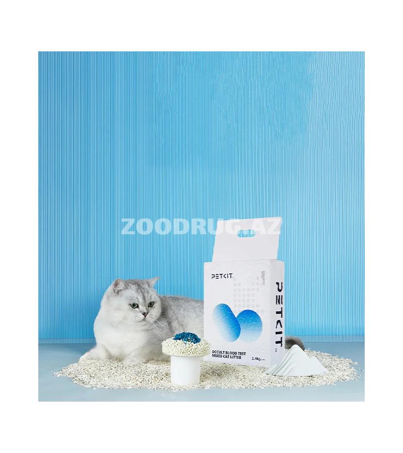 PETKIT Occult Blood Test Mixed Cat Litter — qığılcımlı sağlamlıq nəzarəti ilə ağıllı pişik qumu