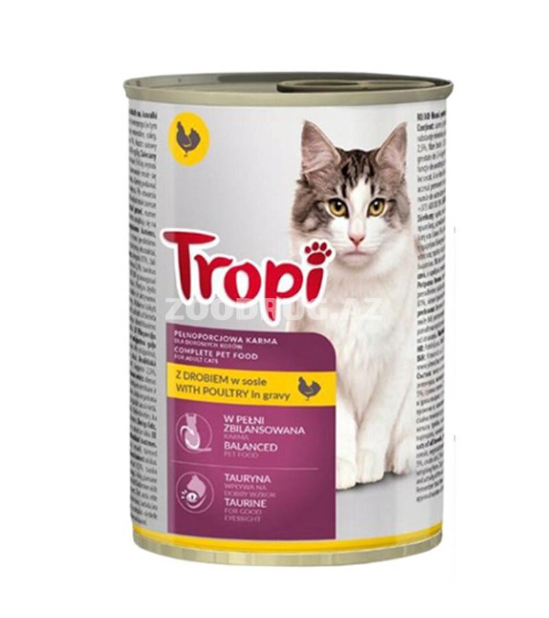 Tropi Pişiklər üçün Yaşıl Yem Qurudulmuş yem 415qr.