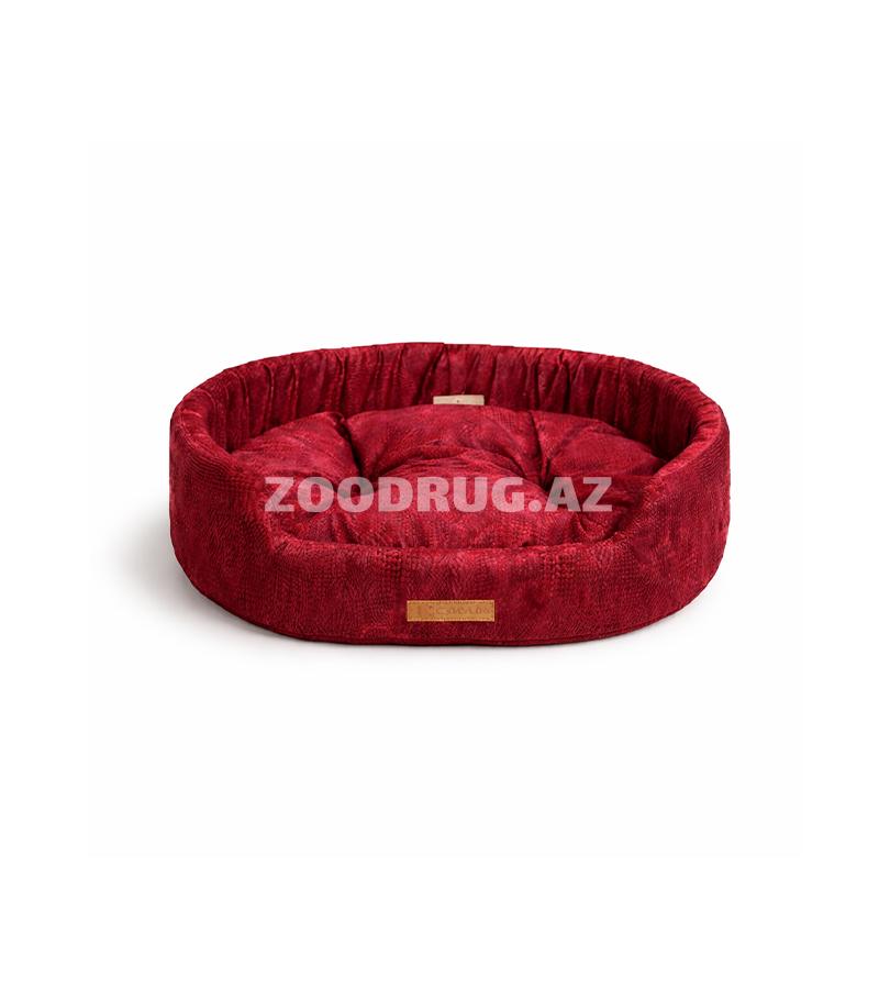 Лежанка Casur для собак и кошек c бордовым цветом 45x35xh13см #4020013 