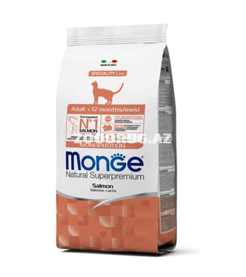 Сухой корм Monge Cat Adult Monoprotein Salmon для взрослых кошек старше 12 месяцев с лососем 400г