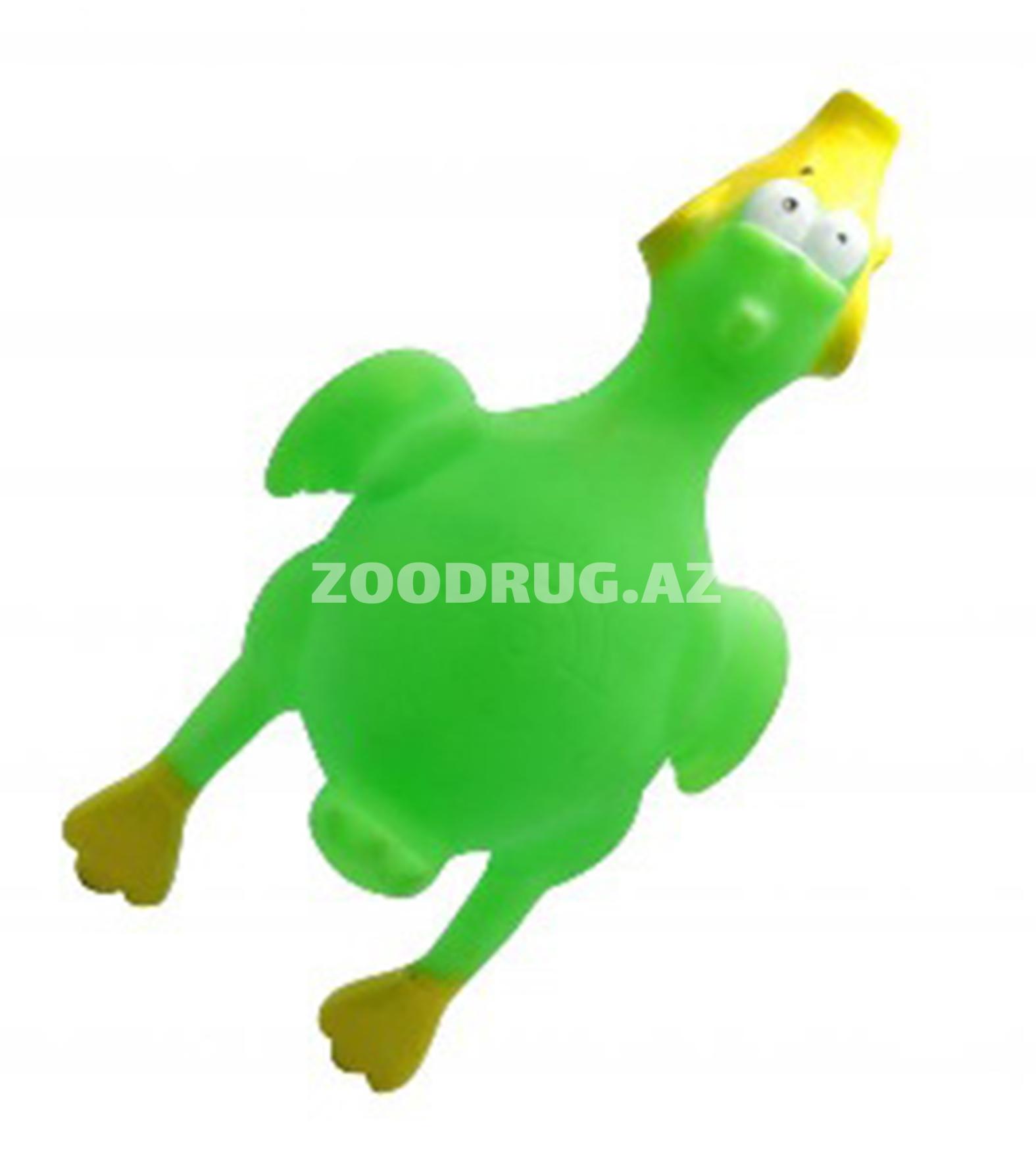 Игрушка Nunbell #0120 Pet Latex Toy “Зелёная уточка” для собак.