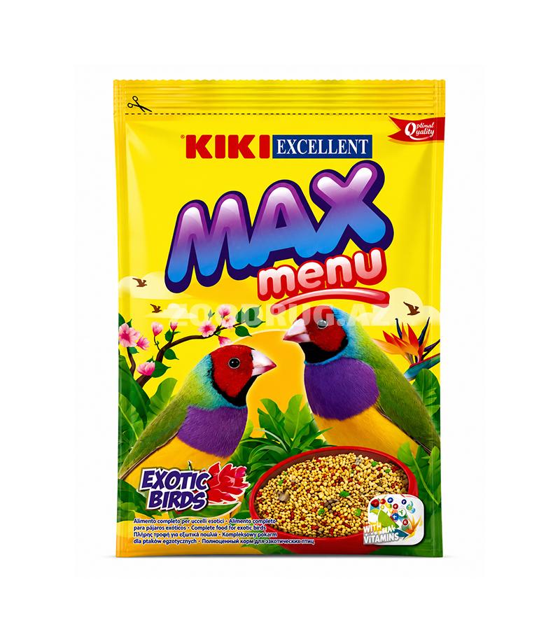 Полнорационный корм KIKI Excellent Max Menu Exotic Birds - для экзотических птиц, разработанный с учетом их ежедневных потребностей в питательных веществах, витаминах и минералах 500 гр #305