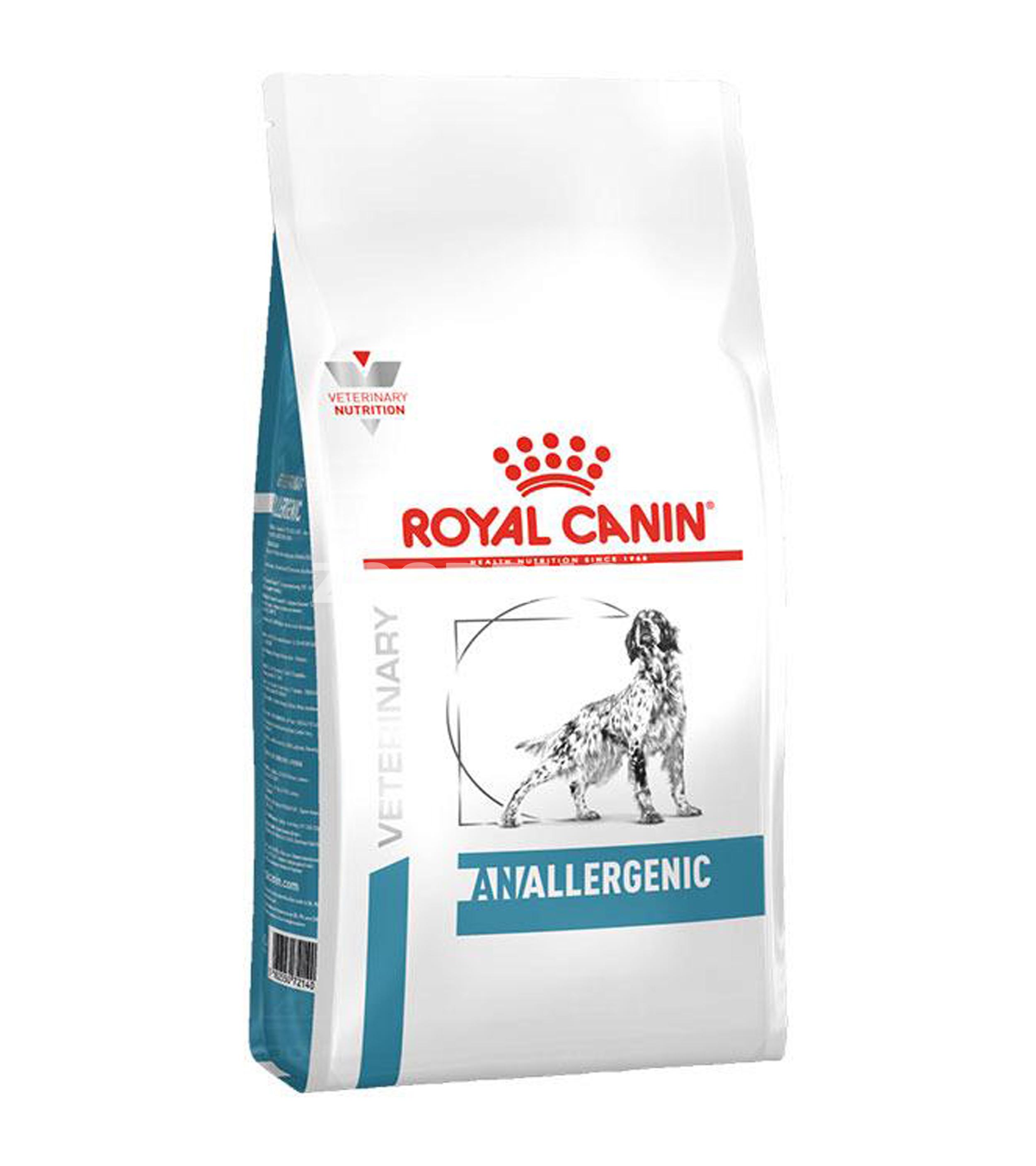 Royal Canin Anallergenic Qurudulmuş yem, qida allergiyası və ya intoleransı olan itlər üçün 3 kq